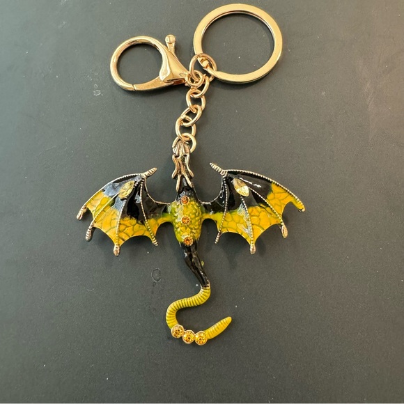 NWT Dragon Jeweled Keychain - Picture 2 of 12